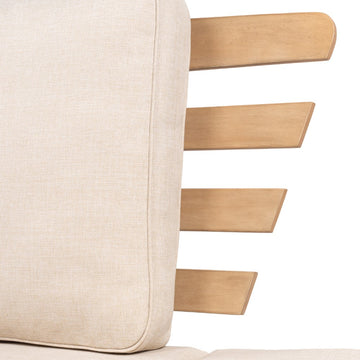 Hartley 2-Seat Modern Scandinavian Folding Wood Outdoor Day Bed Sofa - JONATHAN Y